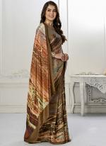 Crepe Soft Silk Multi Colour Traditional Wear Printed Saree